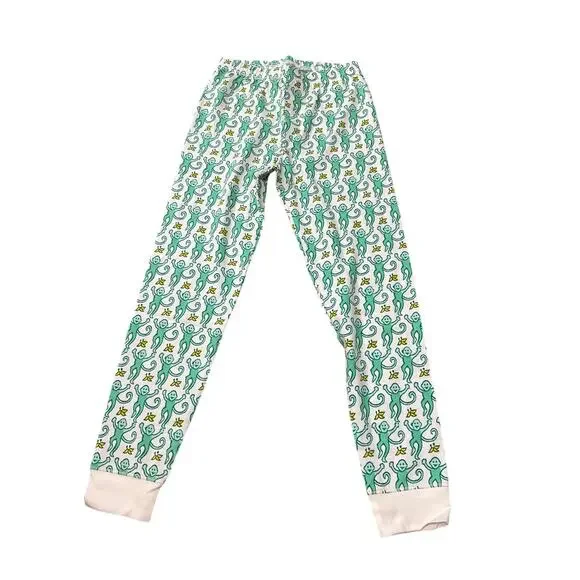 Roller Rabbit Kids Monkey Pajamas in Aqua Size 10 New with tags